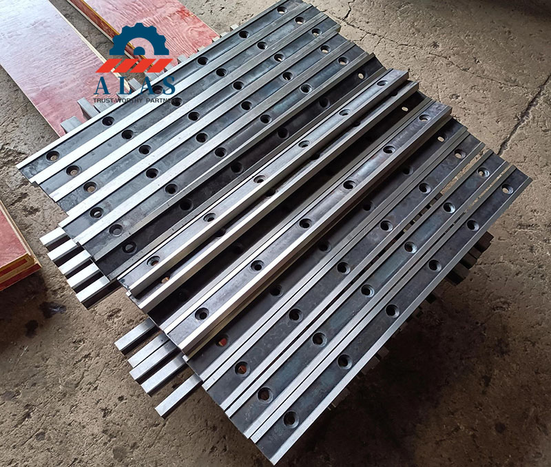 ALAS Replacement Sheet Metal Shear Blades Cuchillas de corte de chapa metálica de repuesto ALAS de alta resistencia con orificios para pernos avellanados de precisión