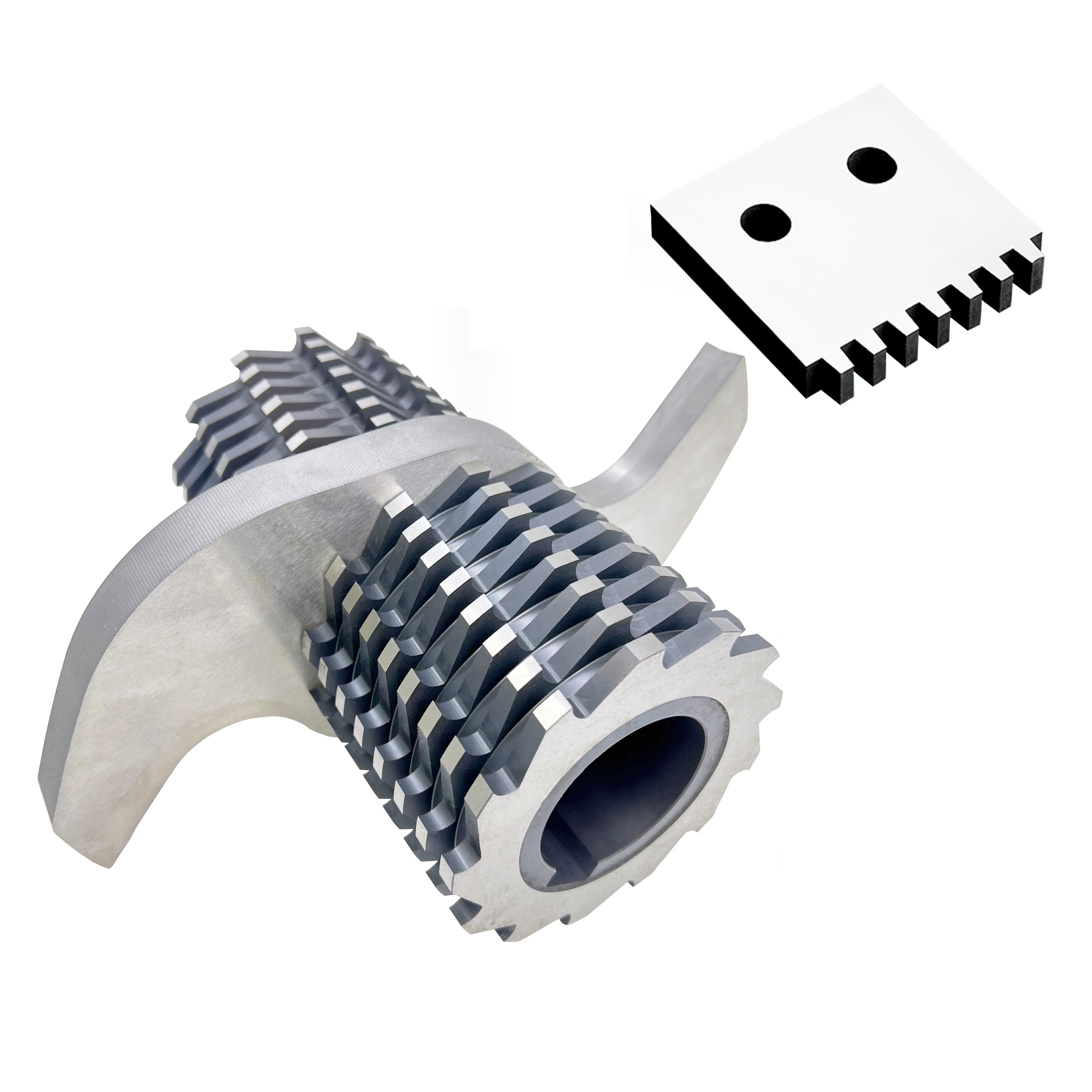 Cuchillas trituradoras de baja velocidad