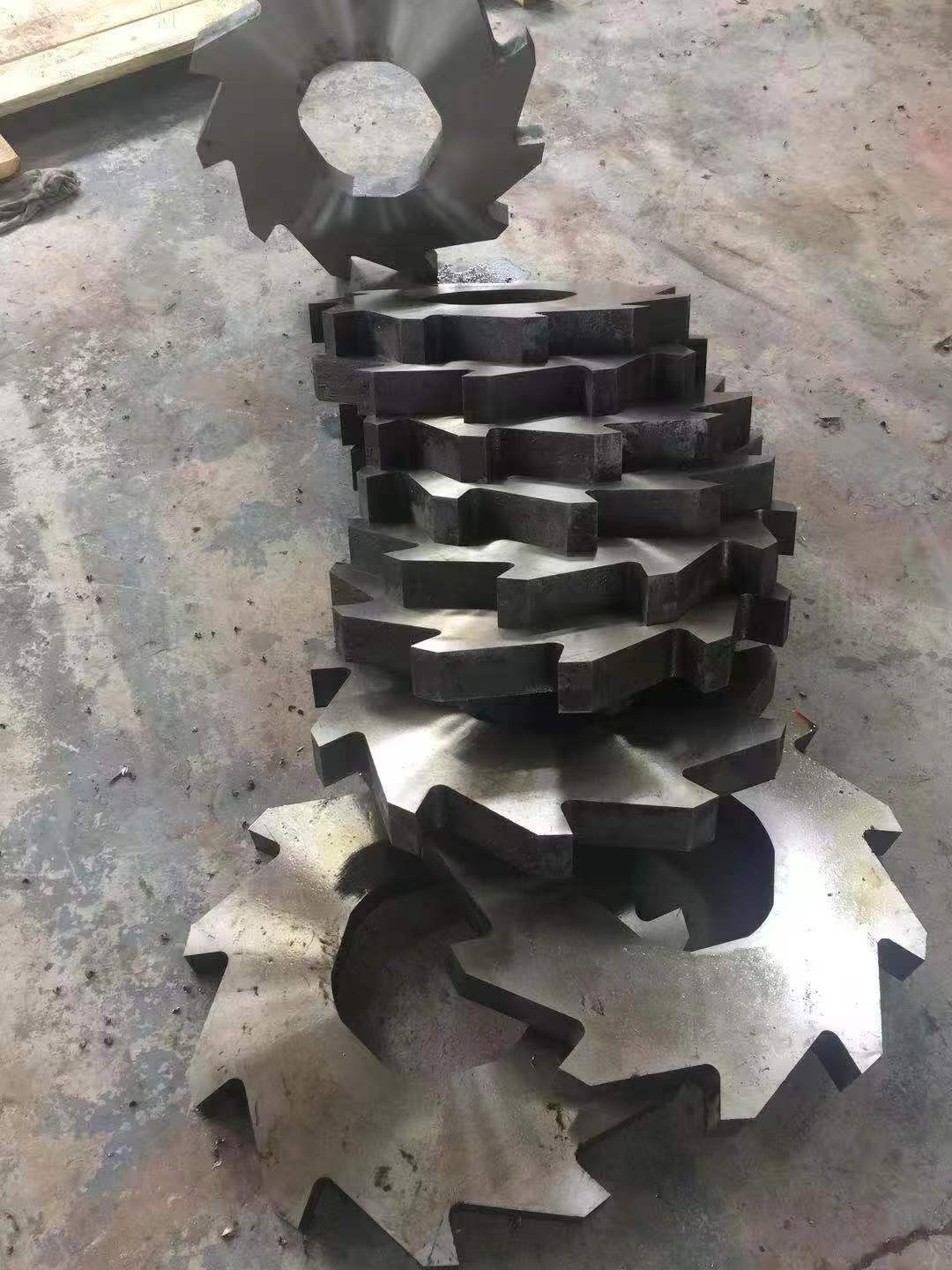 Personalización del rotor y la cuchilla de la trituradora de dos ejes