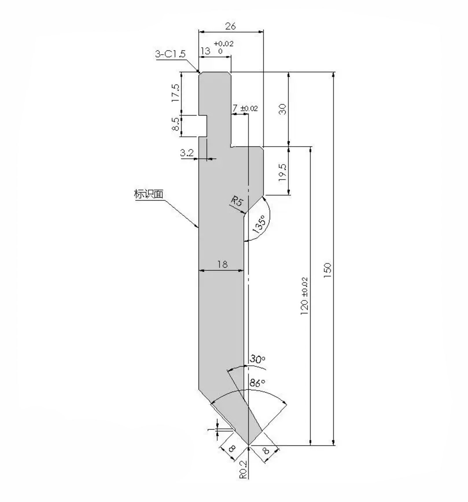 Útiles del freno de la prensa 42crmo