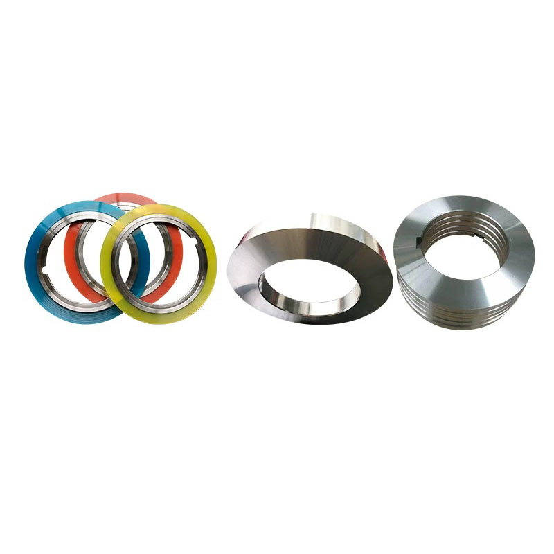 Cuchillas slitter circulares de alta precisión fabricadas en acero para herramientas de grado industrial.