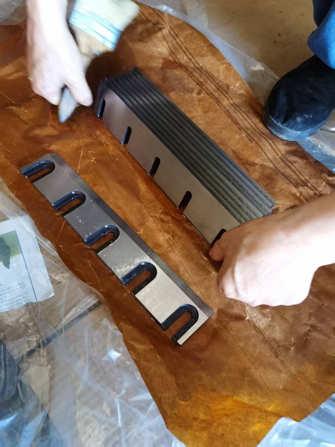 Reemplazo de cuchillas trituradoras