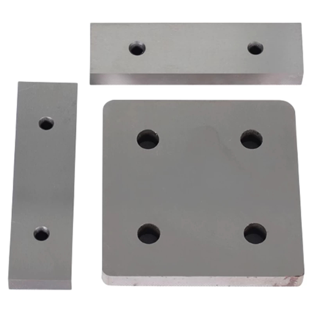 Juego de cuchillas de acero para herramientas para corte de ángulos en punzonadora Ironworker.