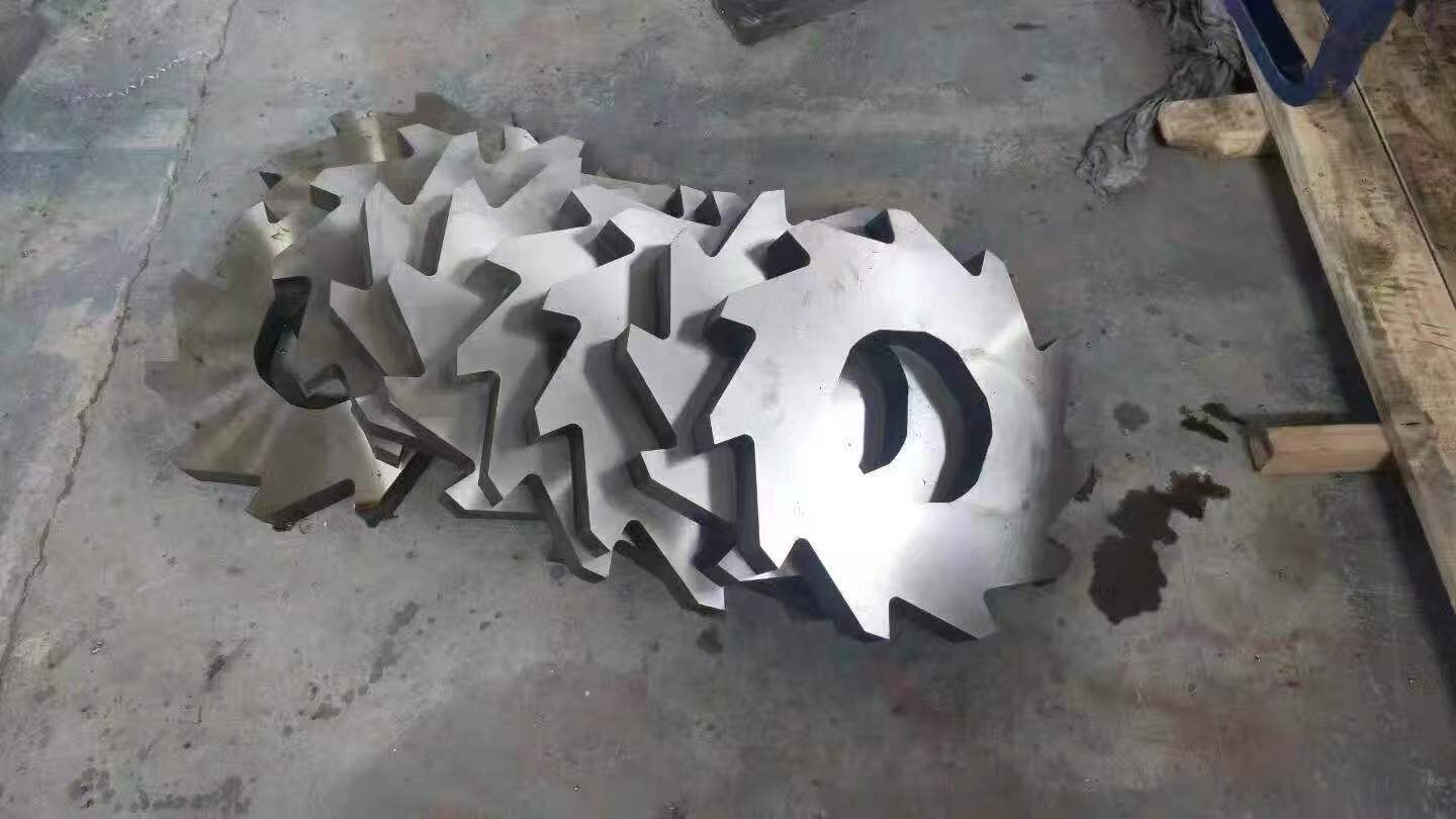 Cuchillas trituradoras de doble eje SKD-11 personalizadas para reciclaje de plástico