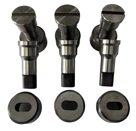 Juego de troqueles y punzones para herreros