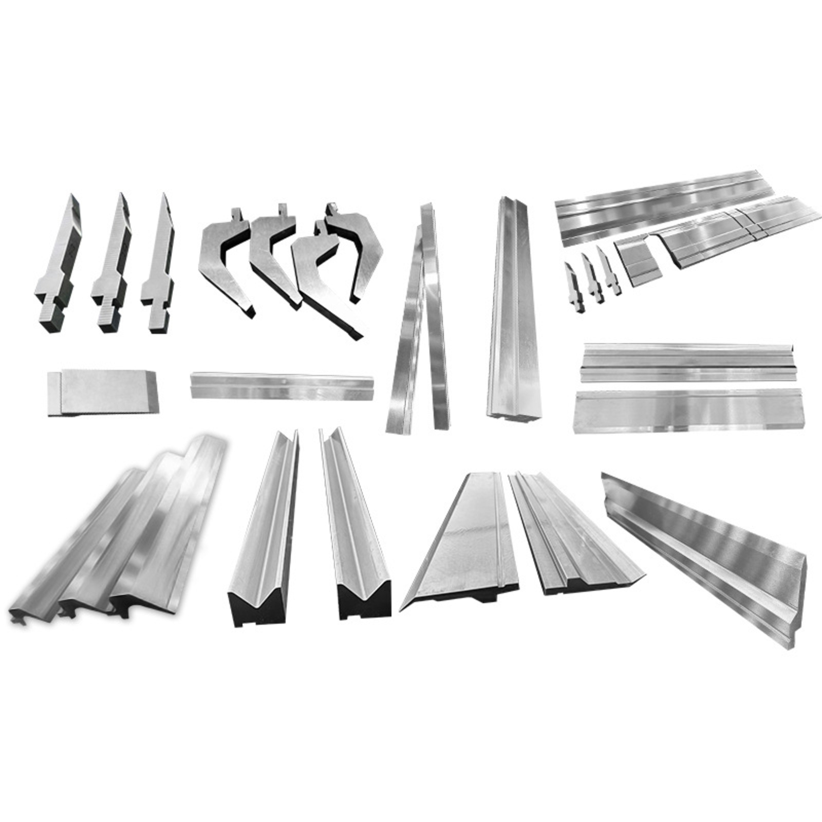 Matrices para plegadora de chapa fabricadas en acero 42CrMo con tecnología HardnessMap QC para precisión absoluta.