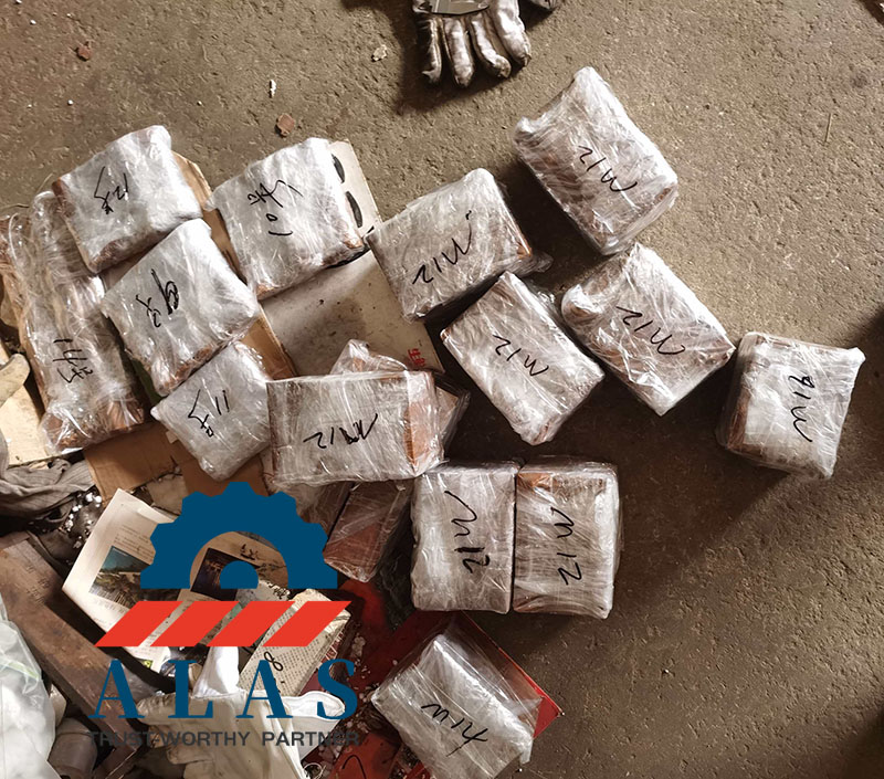 Hojas de barras de refuerzo ALAS con embalaje sellado de pl&aacute;stico y marcas de material