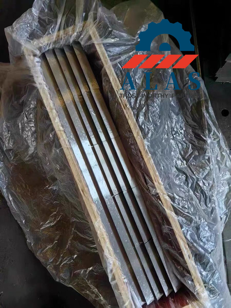 Caja de madera de exportaci&oacute;n de alta resistencia y embalaje de pl&aacute;stico a prueba de humedad para cuchillas de trituradora de madera de ALAS