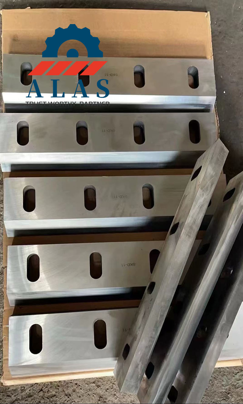 Cuchillas granuladoras de pl&aacute;stico de borde recto de alta resistencia ALAS hechas de acero SKD11 para m&aacute;quinas de reciclaje de pl&aacute;stico