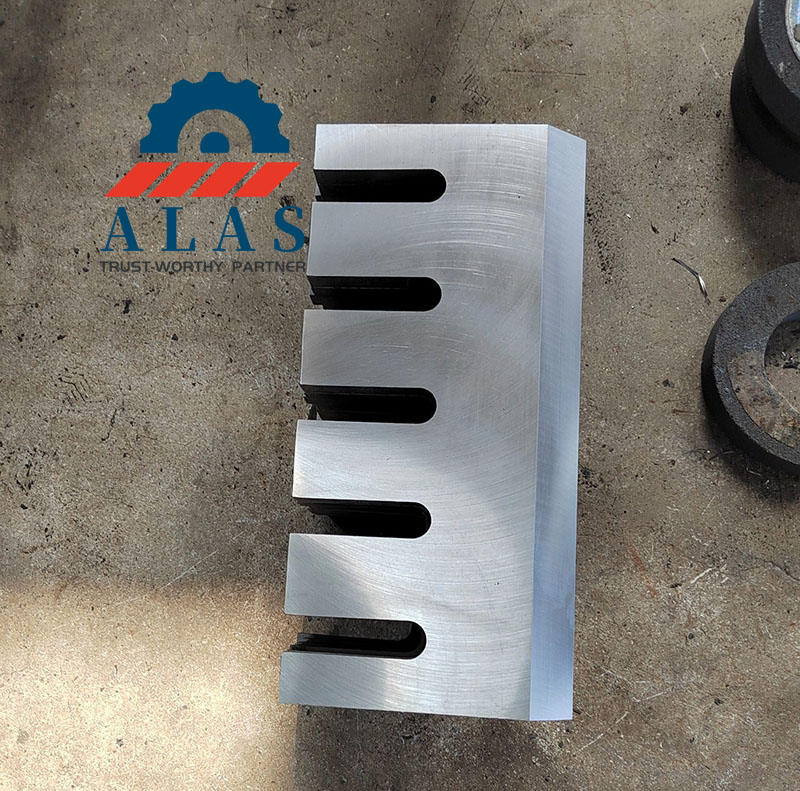 Contracuchilla de yunque para trituradora de madera mecanizada con precisi&oacute;n con ranuras de montaje profundas de ALAS