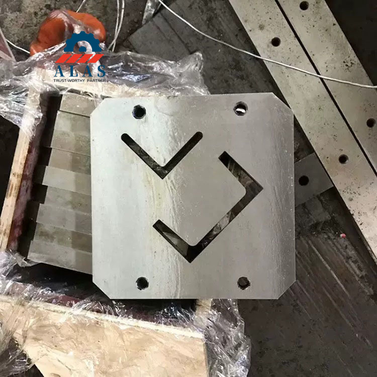 Cuchillas de corte de hierro en &aacute;ngulo de acero D2 premium empaquetadas en cajas de madera seguras para env&iacute;o de exportaci&oacute;n