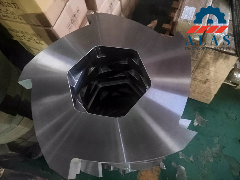 Cuchillas trituradoras de doble eje de alta resistencia con orificio hexagonal y 4 garras