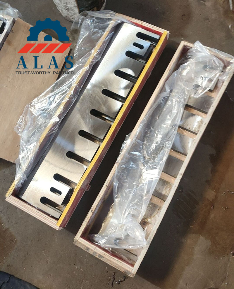 Embalaje de caja de madera est&aacute;ndar de exportaci&oacute;n para cuchillas trituradoras industriales de alta resistencia